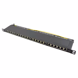 LogiLink NP0063, 40 Gigabit Ethernet, Cat6a, Noir, Métal, 0.5U