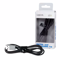 LogiLink CU0132 câble USB 1 m USB 2.0 USB A Micro-USB A Gris