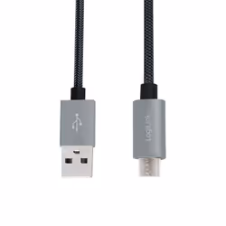 LogiLink CU0132 câble USB 1 m USB 2.0 USB A Micro-USB A Gris - Vue supplémentaire 4