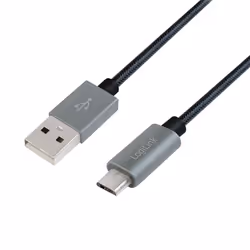 LogiLink CU0132 câble USB 1 m USB 2.0 USB A Micro-USB A Gris - Vue supplémentaire 5