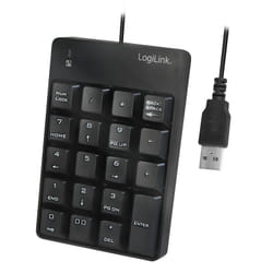 LogiLink ID0184 clavier numérique Ordinateur portable Noir