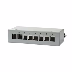 LogiLink NK4051, 10 Gigabit Ethernet, Cat6a, Gris, Acier au carbone, 162 mm, 44,5 mm