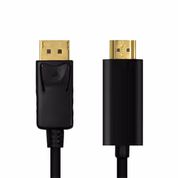LogiLink CV0126 câble vidéo et adaptateur 1 m DisplayPort HDMI Type A (Standard) Noir