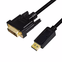 LogiLink CV0131, 2 m, DisplayPort, DVI, Mâle, Mâle, Droit