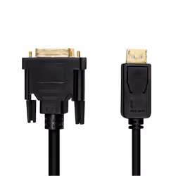 LogiLink CV0131 câble vidéo et adaptateur 2 m DisplayPort DVI Noir