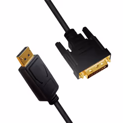 LogiLink CV0131 câble vidéo et adaptateur 2 m DisplayPort DVI Noir - Vue supplémentaire 4