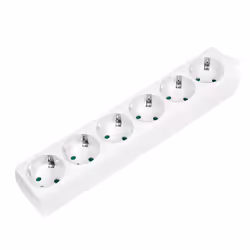 LogiLink LPS238, 1,5 m, Intérieure, IP20, Blanc, 6 sortie(s) CA, 250 V