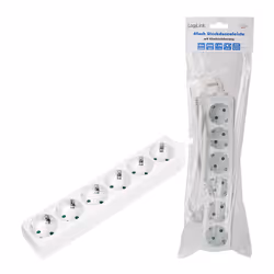 LogiLink LPS238 multiprise 1,5 m 6 sortie(s) CA Intérieure Blanc - Vue supplémentaire 4