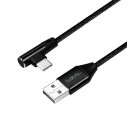 LogiLink CU0138 câble USB 1 m USB 2.0 USB A USB C Noir