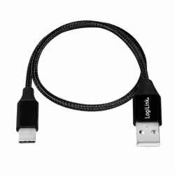 LogiLink CU0139 câble USB 0,3 m USB 2.0 USB A USB C Noir