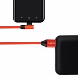 LogiLink CU0145 câble USB 0,3 m USB 2.0 USB A USB C Rouge
