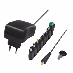 LogiLink PA0198, Intérieure, Secteur, 12 V, 2 A, 1,45 m, Noir