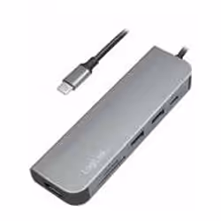 LogiLink UA0343, USB 3.2 Gen 1 (3.1 Gen 1) Type-C, Aluminium, MicroSD (TransFlash), SD, HDMI, USB 3.2 Gen 1 (3.1 Gen 1) Type- ...