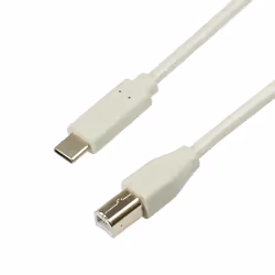 LogiLink CU0160, 1 m, USB C, USB B, USB 2.0, 480 Mbit/s, Blanc
