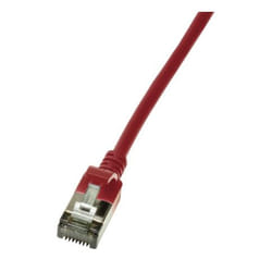 LogiLink Slim U/FTP câble de réseau Rouge 1,5 m Cat6a U/FTP (STP)