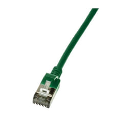 LogiLink Slim U/FTP câble de réseau Vert 1,5 m Cat6a U/FTP (STP)