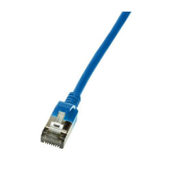 LogiLink Slim U/FTP câble de réseau Bleu 1 m Cat6a U/FTP (STP)