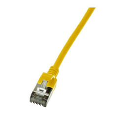 LogiLink Slim U/FTP câble de réseau Jaune 1,5 m Cat6a U/FTP (STP)