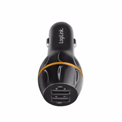 LogiLink PA0201 chargeur d'appareils mobiles GPS, Smartphone, Tablette Noir Allume-cigare Charge rapide Auto