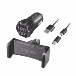 LogiLink PA0203 chargeur d'appareils mobiles Chargeur électrique, Smartphone, Tablette Noir Allume-cigare Auto - Vue supplémentaire 8