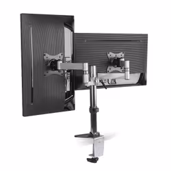 LogiLink BP0077 support d'écran plat pour bureau 27" Noir, Acier inoxydable