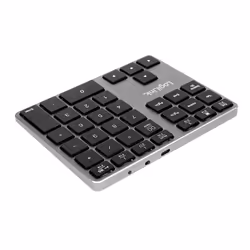 LogiLink ID0187 clavier numérique Universel Bluetooth Aluminium, Noir