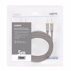 LogiLink CA1211 câble audio 5 m 2 x connecteur banane Noir - Vue supplémentaire 4