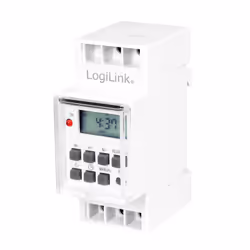 LogiLink ET0010, Programmateur journalier/hebdomadaire, Blanc, Numérique, LCD, Boutons, 16 jour(s)