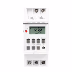 LogiLink ET0010 minuteur électrique Blanc Programmateur journalier/hebdomadaire