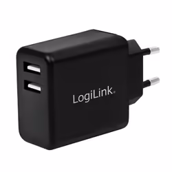 LogiLink PA0210, Intérieure, Secteur, 5 V, 2,4 A, Noir