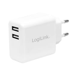 LogiLink PA0210W chargeur d'appareils mobiles Smartphone, Tablette Blanc Secteur Intérieure