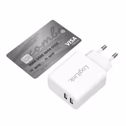 LogiLink PA0210W chargeur d'appareils mobiles Smartphone, Tablette Blanc Secteur Intérieure