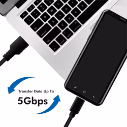 LogiLink CU0169 câble USB 1,5 m USB 3.2 Gen 1 (3.1 Gen 1) USB C USB A Noir