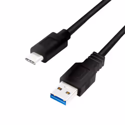 LogiLink CU0170, 2 m, USB A, USB C, USB 3.2 Gen 1 (3.1 Gen 1), 5000 Mbit/s, Noir