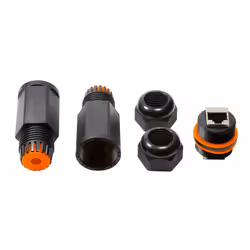 LogiLink NP0081 connecteur de fils 2x RJ45 Noir