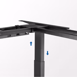 LogiLink EO0016 Cadre de bureau Electrique 3 pieds Noir