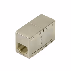 LogiLink NP0058, Plat, Métallique, RJ-45, RJ-45, Femelle, Femelle