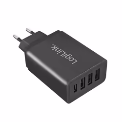 LogiLink PA0221 chargeur d'appareils mobiles Universel Noir Secteur Charge rapide Intérieure