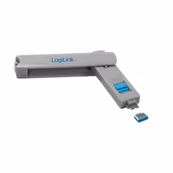 LogiLink AU0052 bloqueur de port USB Type-C Bleu, Gris 1 pièce(s)