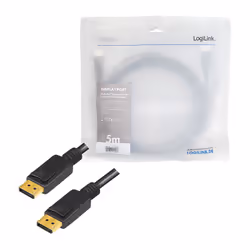 LogiLink CV0139 câble DisplayPort 5 m Noir - Vue supplémentaire 5