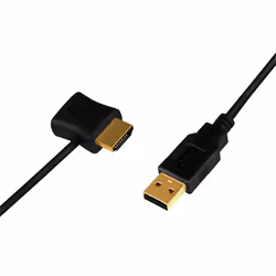 LogiLink CH0081 câble vidéo et adaptateur HDMI Type A (Standard) HDMI + USB Noir
