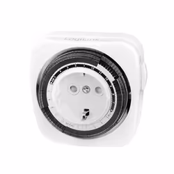 LogiLink ET0011, Programmateur journalier, Blanc, Rotatif, 24h, IP20, 230 V