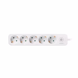LogiLink LPS246 multiprise 1,5 m 5 sortie(s) CA Intérieure Blanc