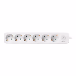LogiLink LPS247 multiprise 1,5 m 6 sortie(s) CA Intérieure Blanc