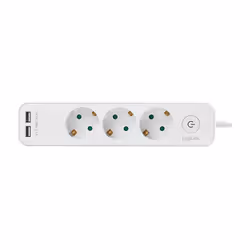 LogiLink LPS248U multiprise 1,5 m 3 sortie(s) CA Intérieure Blanc