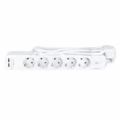 LogiLink LPS249U multiprise 1,5 m 5 sortie(s) CA Intérieure Blanc - Vue supplémentaire 4