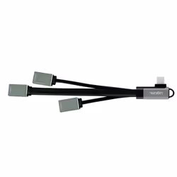 LogiLink UA0361 hub & concentrateur USB 3.2 Gen 1 (3.1 Gen 1) Type-C 5000 Mbit/s Argent