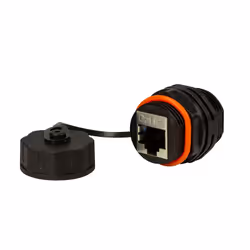 LogiLink NP0083 connecteur de fils RJ-45 Noir, Orange
