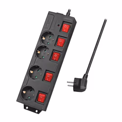 LogiLink LPS251, 1,5 m, Intérieure, Type F, Type F (CEE 7/4), IP20, 1,5 mm²
