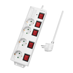 LogiLink LPS252 multiprise 1,5 m 4 sortie(s) CA Intérieure Blanc